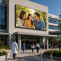 Mur vidéo LED couleur P10 étanche IP65 à épissure sans soudure pour affichage extérieur – Idéal pour les projets d'information publique hospitalière