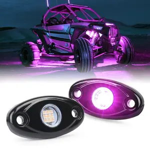 OVOVS Accessori Auto 4x4 Off-Road Singolo Colore Ha Condotto La Luce Roccia 2 ''9W ATV UTV camion Ha Condotto La Luce Roccia