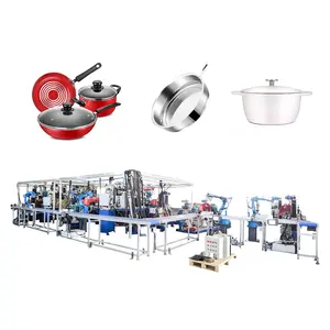 Stainless Steel Pot Aluminum Cookware Polishing Machine Metal External Surface Grinding Machine