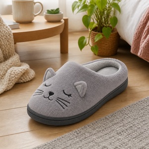 Pantuflas de Peluche con Punta Cerrada y Talón Descubierto <span class=keywords><strong>ACCIO</strong></span>, con Orejas de Gato 3D y Bigotes Bordados - Product Image 2