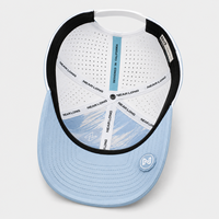 Casquette de golf sportive bicolore en nylon OEM, avec ventilation découpée au laser, légère, séchage rapide, motif Argyle, pour sports de plein air, vente en gros