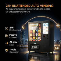 Máquina Expendedora Automática de Snacks con Lector de Tarjetas, Pago con Monedas, Pago por Código QR y Sistema de Gestión en la Nube IoT