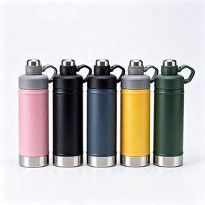 Botella Térmica de Acero Inoxidable de Doble Capa con Aislamiento al Vacío de 500ml/750ml, con Tapa y Pajita, para Exteriores - Product Image 2