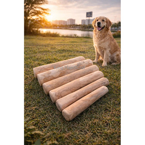 ของเล่นเคี้ยวสำหรับสุนัขทำจากไม้กาแฟธรรมชาติ เป็นมิตรต่อสิ่งแวดล้อม ทนทาน ใช้งานได้นาน รูปทรงกระดูก สำหรับสุนัขที่ชอบเคี้ยวแรง ทุกขนาด - Product Image 5