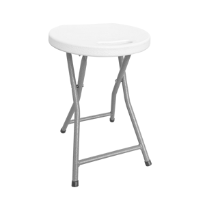 Mesa plegable de plástico, mesa de fiesta de picnic plegable, sillas de plástico blanco para eventos, taburete de pequeña silla plegable - Product Image 2