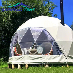 4 <span class=keywords><strong>stagioni</strong></span> campeggio geodetica igloo 8m di lusso tenda a cupola prefabbricata casa a cupola glamping con bagno e cucina - Product Image 1