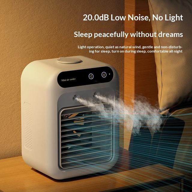 2025 High Quality Hot Sale Mini Portable Air Conditioner Cooling Fan For Bedroom Office Usb Rechargeable Air Cooler Fan
