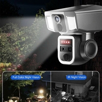 Caméra de sécurité solaire PTZ Y7A 4K 8MP avec suivi automatique des personnes, étanche IP66, double réseau, zoom 10X, double objectif, CCTV 4G WIFI