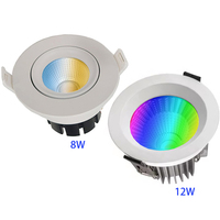 Plafonnier encastré LED 8W/12W IP65 pour intérieur, Benory 24V CRI95 2000K-6000K, spot encastré pour contrôle intelligent RGBW KNX DALI LOXONE