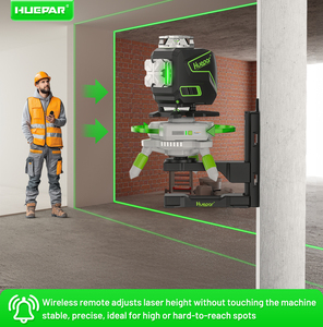 Adaptateur pour niveau laser <span class=keywords><strong>Huepar</strong></span> AT5, base rotative électrique réglable à 360 degrés, réglage de la hauteur, indicateurs lumineux LED - Product Image 6