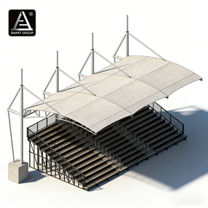 Smart Sports Portable Aluminium Bleachers Bench Seating Outdoor/Indoor Football Mobile Aluminium <strong>Grandstand</strong> Tribune Bleacher - Product Image 1
