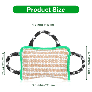 Juguete de Entrenamiento para Perros, Material de Yute Resistente a Mordidas, Almohada de Entrenamiento para Juego de Tira y Afloja, para Perros Agresivos - Product Image 5