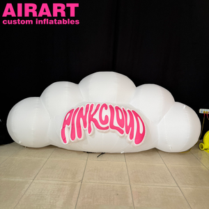 Nube Inflable Blanca para Decoración de Centros Comerciales y Exposiciones, Impresión Gratuita de Logotipo o Eslogan, Nube Inflable de 3m de Ancho - Product Image 4