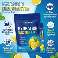 Sachets de poudre de créatine et d'électrolytes à hydratation rapide sous marque privée – Compléments sportifs végétaliens pour l'hydratation