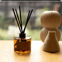 Coffret Cadeau Diffuseur à Bâtonnets 100ml 120ml 150ml – Diffuseurs de Luxe en Verre Ambré avec Bâtonnets