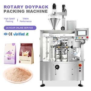 Automatic Rotary Milk Tea Powder Doypack Packing Machine, <b>Stand</b> Up Zipper Premade Pouch Filling Sealing Machine - Product Image 1
