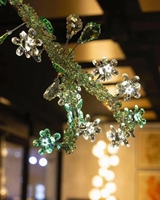 Projet de designer hôtelier Lustre de banquet moderne et luxueux en cristal K9 led dimmable avec télécommande