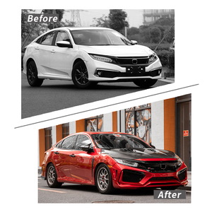 กันชนรถยนต์พร้อมกระจังหน้าสำหรับ Honda <span class=keywords><strong>Civic</strong></span> หุ่นยนต์ดัดแปลงชุดบอดี้คิทอุท16-20รุ่นที่สิบ - Product Image 2