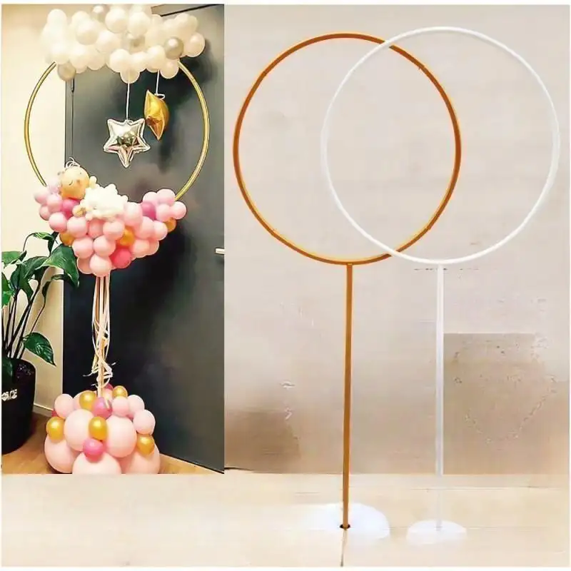 Hangu ODM Metal Flower balloon stand Home Party Wedding walkway aisle pedestal flower vase stand