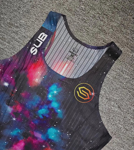 Áo ba lỗ chạy marathon thoáng khí bán buôn cho nam, chất liệu liền mạch không đường may, in thăng hoa, áo đấu thể thao - Product Image 2