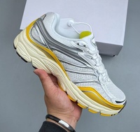 Saucony Ommi 9 : Baskets Chunky Respirantes en Maille avec Doublure en Cuir Véritable, à Lacets, Solides et Tendance pour la Course et le Quotidien
