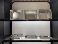 Couvercle perforé anti-blocage en acier inoxydable de 65 mm, style européen, pour bac GN Gastronorm, idéal pour buffet, hôtel, restaurant, glace