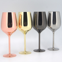Verre à cocktail/martini en acier inoxydable 18/8 incassable, écologique et moderne, 380 ml, pour mariage, maison, restaurant, hôtel, bar