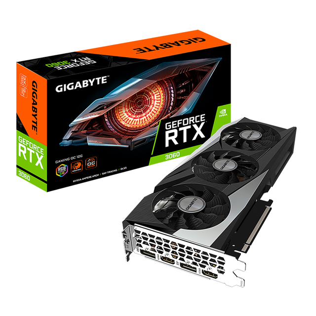 Rtx3060 3070 Used Gpus Gigabyte Rtx 3060 GPU with 256 Bits GDDR6 Rtx 3060 Ti /rtx 3070 Ti/3080 Ti Graphics Card Pc Gaming Card