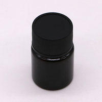 Flacon à pilules en plastique PET de 25 ml, matériau recyclable sans BPA, service personnalisé, flacon à médicaments solides avec bouchon à vis