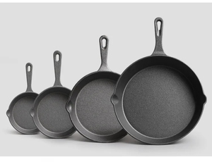 In Stock <strong>Grill</strong> <strong>Pan</strong> Sizzling Hot Plate <strong>Fry</strong> <strong>Pan</strong> 4pcs Set Cast Iron Cooking Steak Plate Cookware Set Fryingpan Skillet <strong>Pan</strong> - Product Image 6