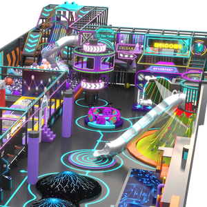 Aire de jeux intérieure complète et tendance, Ninja Academy, escalade sur roche volcanique, interactives, 3 ans, grande capacité (>500 kg) - Product Image 1