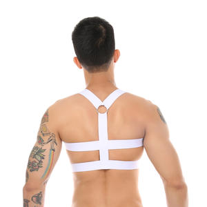 Lingerie ajustable pour hommes, sous-vêtements sexy pour hommes, harnais élastique avec jarretière, lingerie transparente colorée - Product Image 3