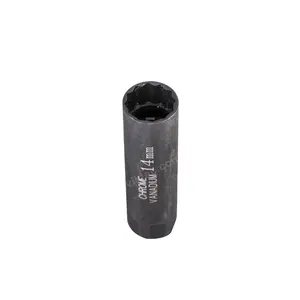 Handje 3/8 "Bi-Hex 12pt 14 Mm Lange Dunne Muur Magnetische Bougiedop Voor Bmw Mini/Bosch /Mercedes M156/Citroen/ (VT01925)