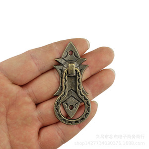 Poignée de tiroir de style chinois antique B29 en alliage de zinc, forme originale 28x64mm, poignée de meuble durable - Product Image 3