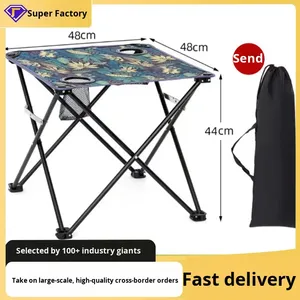 Wen Yan Modern açık demir kare katlanabilir 2 kişilik sanat öğrenci eskiz eğlence kamp piknik masa ve sandalyeler - Product Image 3