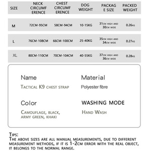 Harnais Tactique Personnalisable pour <span class=keywords><strong>Chien</strong></span> – Ensemble Réfléchissant d'Entraînement pour Grands Chiens, <span class=keywords><strong>Sac</strong></span> à <span class=keywords><strong>Dos</strong></span> de Service en Polyester Solide pour la Marche - Product Image 6