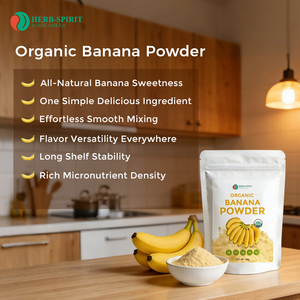 Herbspirit Polvere di Banana Importata, Polvere di Succo di Banana, Polvere di Frutta, Confezione da 50g, Additivo Alimentare Aromatizzante per Frullati - Product Image 5