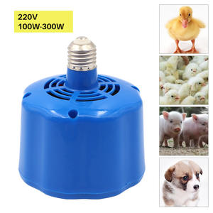 Chauffage de ferme d'animaux à économie d'énergie 100-300W Mini lampe portable réglable Lampe chauffante de couvaison de cochon de poulet - Product Image 3