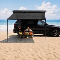 Tente latérale de voiture en tissu Oxford, imperméable, protection solaire, ouverture automatique, portable, triple couche, quatre saisons, grand espace pour l'extérieur