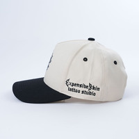 Custom Logo Gestructureerde Caps Sport Honkbal Hap 5 Vijf Panel Mannen En Vrouwen Nieuwe Gebogen Rand 2 Two Tone Baseball Cap