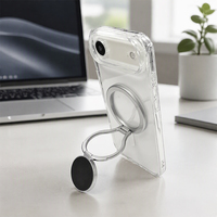 Support de téléphone magnétique ultra-fin FGX, flexible, réglable en hauteur pour tableau de bord, lit, bureau - Support en alliage d'aluminium compatible