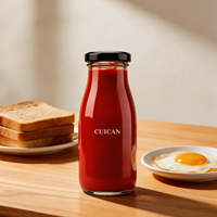 Bouteille en verre vide pour ketchup, sauce chili, mayonnaise, 200ml, 250ml, 500ml, 1L – Échantillon gratuit fourni par le fabricant