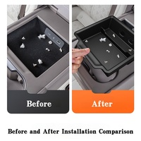 Boîte de rangement en silicone pour accoudoir arrière pour Zeekr 7X 2026, boîte de rangement centrale de la deuxième rangée, accessoires intérieurs pour accoudoir de siège arrière