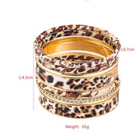 Bracelets classiques léopard multicouches en strass, les plus vendus, pour femmes, accessoires de mode pour les mains
