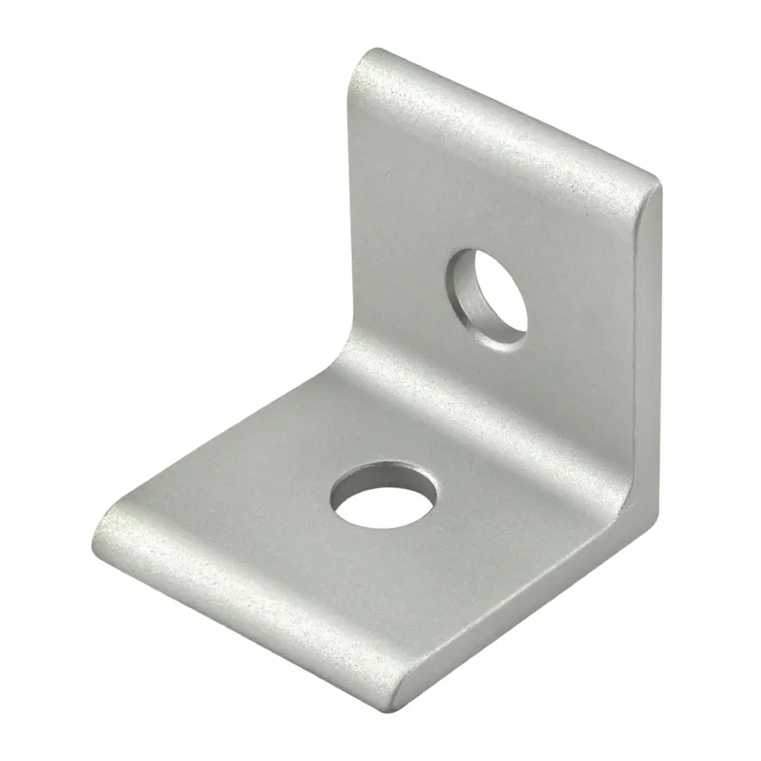 Aluminum Alloy Extrusion 10 series 2 Hole Center Inside Corner Bracket 90 Degree L Shape Angle Connectors for T slot Profile