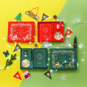 Papeterie en papier kraft pour cartes, coffret cadeau de noël, nouvel an, écriture, boîte avec Clips pour stylos et objets de notes, papier à aluminium doré - Product Image 2