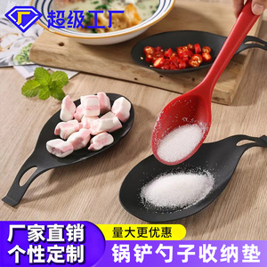 Alfombrilla de silicona para espátulas y cucharas, apta para lavavajillas, soporte para utensilios de cocina, para almacenamiento de herramientas de cocina - Product Image 5