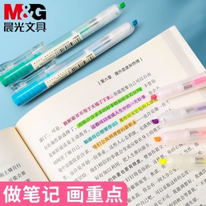 M & G ชุดปากกาเน้นข้อความ12สีคุณภาพสูงปากกามาร์กเกอร์<span class=keywords><strong>แบบ</strong></span><span class=keywords><strong>กด</strong></span>สำหรับนักเรียนปลายเฉียงสำหรับเครื่องเขียนนักเรียนขายส่ง - Product Image 4