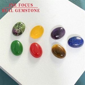 Piedras preciosas sueltas huevos piedra cristal Natural piedra semipreciosa anillo ovalado gema hecha a mano DIY productos semiacabados anillo gema - Product Image 2