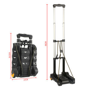 सामान ले जाने के लिए कस्टम एयरपोर्ट ट्रैवल सूटकेस स्कूटर सामान पैलेट ट्रॉली फोल्डिंग हैंड पुश कार्ट हैंड ट्रक हैंड ट्रॉली - Product Image 1